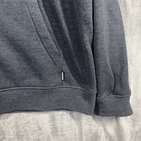 Burton Hoodie Mens Size XL Gray Purple Vertical Full-Zip Snowboard Cotton Y2K - Picture 5 of 12